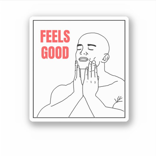 感じミーム シール (正面)