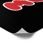 感じモーの |かわいいマンガ牛の引用文ポスター ポスター (角)