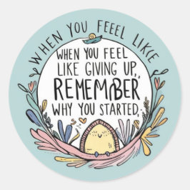 感じ与えUp Stickers ラウンドシール