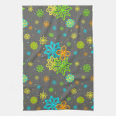 感じ先端の花 – エミーパターン キッチンタオル (縦)