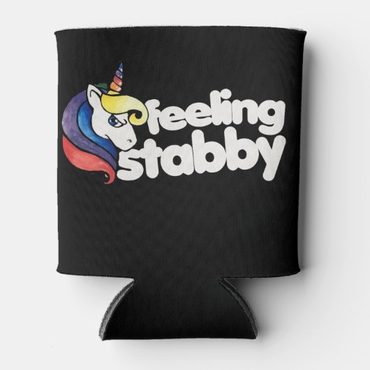 感じ刺されたユニコーン 缶クーラー (正面)