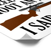 感じ反動おもしろい狩り ポスター (角)