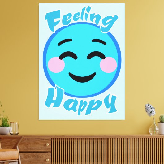 感じ幸せ キャンバスプリント (インサイチュ (リビング))