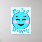 感じ幸せ キャンバスプリント (正面)