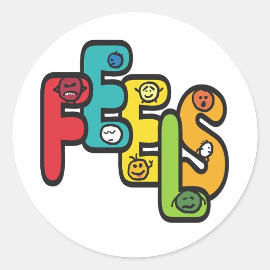 感じ感じ ラウンドシール (正面)