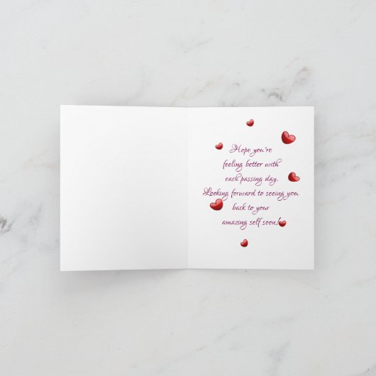 感じ早 サンキューカード (内部)