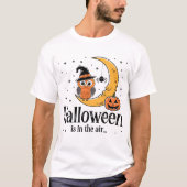感じ気：空中でのハロウィーンの精神 Tシャツ (正面)