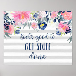 感じ物完了 |水彩フローラ ポスター