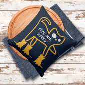 感じ猫がおもしろい可愛いクールパーソナライズされた クッション