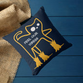 感じ猫がおもしろい可愛いクールパーソナライズされた クッション