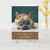 感じ疲れフランスのた カード (黄色い花)