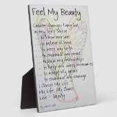 感じ私の美しいがん詩エンジェル絵画のプラーク フォトプラーク (側面)