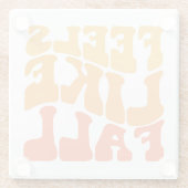 感じ秋 ガラスコースター (裏面)