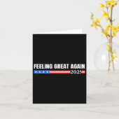 感じ素晴らし素晴らし再びトランプ2025 カード (黄色い花)