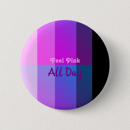 感じ終日ピンク 缶バッジ (正面)
