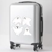 感じ縫いハロウィンで幽霊たちを見る シール (スーツケース)