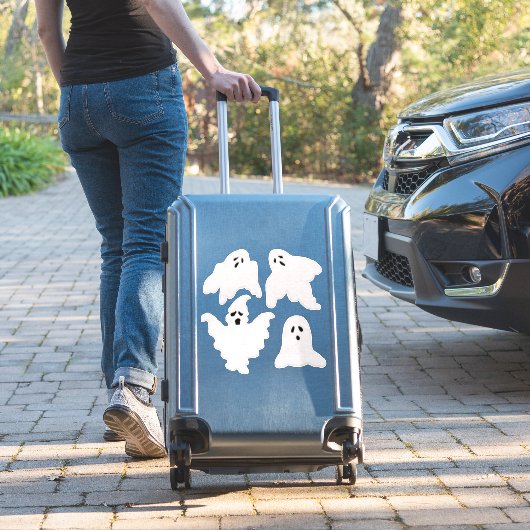 感じ縫いハロウィンで幽霊たちを見る シール (スーツケースインサイチュ)