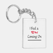 「感じ罪の罪来だ」の句 キーホルダー (正面左)