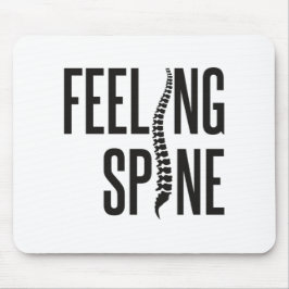 感じ背骨カイロプラクターおもしろいカイロプラクティックチーム マウスパッド