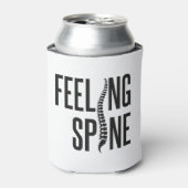 感じ背骨カイロプラクターおもしろいカイロプラクティックチーム 缶クーラー (缶正面)