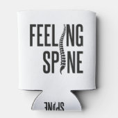 感じ背骨カイロプラクターおもしろいカイロプラクティックチーム 缶クーラー (裏面)