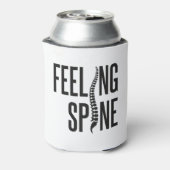 感じ背骨カイロプラクターおもしろいカイロプラクティックチーム 缶クーラー (缶裏面)