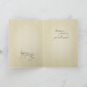 感じ良いワイルドフラワー、宗教的な口調 カード (内部)