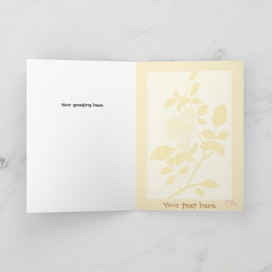 感じ花の  カード (内部)