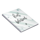 感じ賛美ノート |ブルーグリーン引用文 ノートブック (右側)