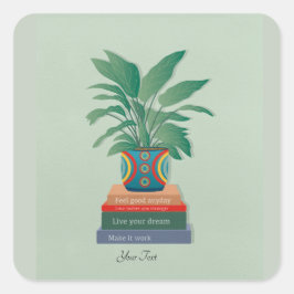 感じGood Anyday感動的 Word Art スクエアシール