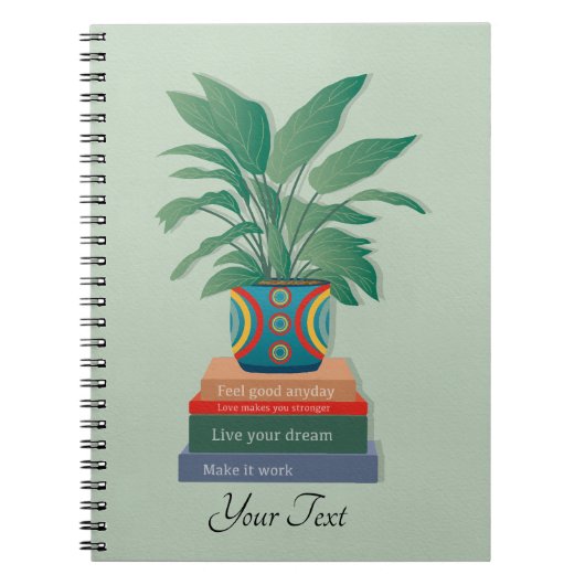 感じGood Anyday感動的 Word Art ノートブック (正面)