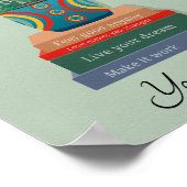 感じGood Anyday感動的 Word Art ポスター (角)