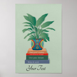 感じGood Anyday感動的 Word Art ポスター