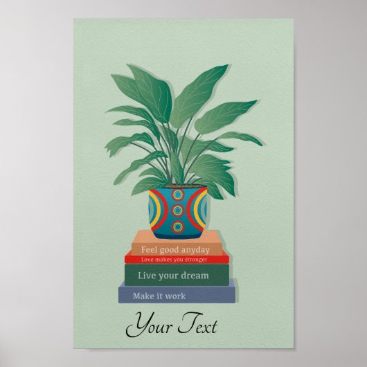 感じGood Anyday感動的 Word Art ポスター (正面)