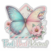 感じHEAL REVEAL、毎日の前向き肯定 シール (正面)