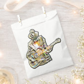 感じThe Blues – ギタ芸術的ーデザイン フェイバーバッグ (クリップ留めされた状態)