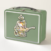 感じThe Blues – ギタ芸術的ーデザイン メタルランチボックス (正面)