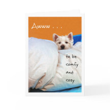 感じWestieよの、居心地のよくそして心地よい犬