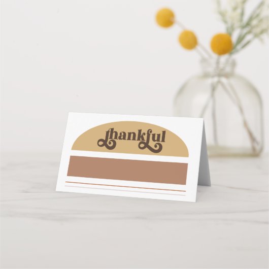 感モダン謝祭  プレイスカード (正面)