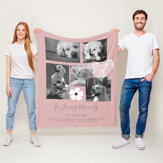 感傷犬記念の記念ギフト詩を追加 フリースブランケット (インサイチュ)