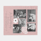 感傷犬記念の記念ギフト詩を追加 フリースブランケット (正面(横))