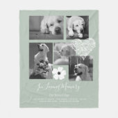 感傷犬記念の記念ギフト詩を追加 フリースブランケット (正面)