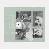 感傷犬記念の記念ギフト詩を追加 フリースブランケット (正面(横))