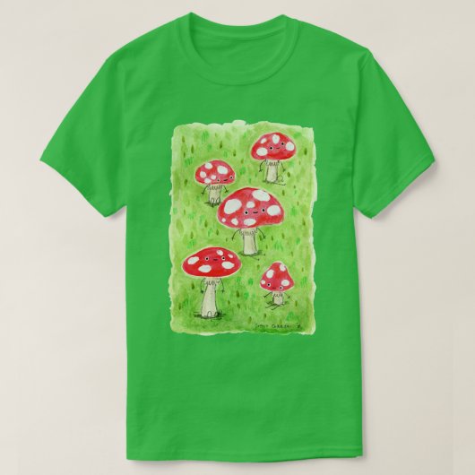 感傷的なキノコ Tシャツ (デザイン正面)