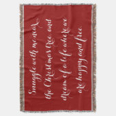 感傷的なクリスマスの詩 スローブランケット (正面縦)