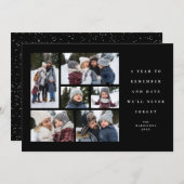 感傷的な写真コラージュを思い出す年 シーズンカード (正面/裏面)