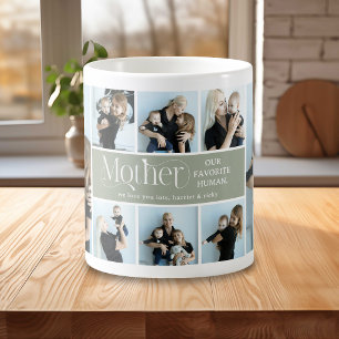 感傷的な写真コラージュ ママの記念品 コーヒーマグカップ