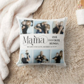 感傷的な写真コラージュ ママ 記念品 クッション (ブランケット)