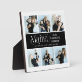 感傷的な写真コラージュ ママ 記念品 フォトプラーク (正面)