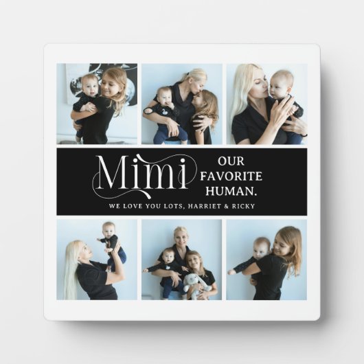 感傷的な写真コラージュ ミミの記念品 フォトプラーク (正面)